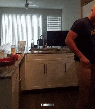 Photo by Nickplus33 with the username @Nickplus33, who is a verified user,  January 18, 2024 at 7:31 AM and the text says '#dilf #bald #gifs #hung #schlong #monstercock'