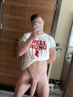 Photo by Nickplus33 with the username @Nickplus33, who is a verified user,  January 24, 2024 at 3:54 AM and the text says '#selfies #hung #thickdick #massivecock #monstercock #smooth'