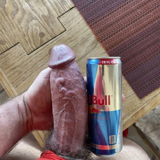 Photo by Nickplus33 with the username @Nickplus33, who is a verified user,  July 1, 2024 at 2:18 AM and the text says '#thickdick #monstercock #massivecock #fatcock #bush #cockring #veiny #beercandick'