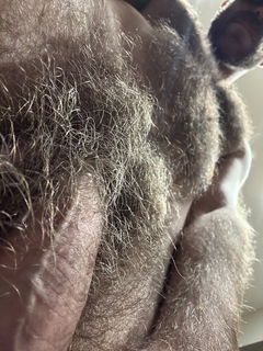 Photo by Nickplus33 with the username @Nickplus33, who is a verified user,  January 2, 2024 at 5:09 AM and the text says '#hairy #thickbush #beard #dilf  #bush'