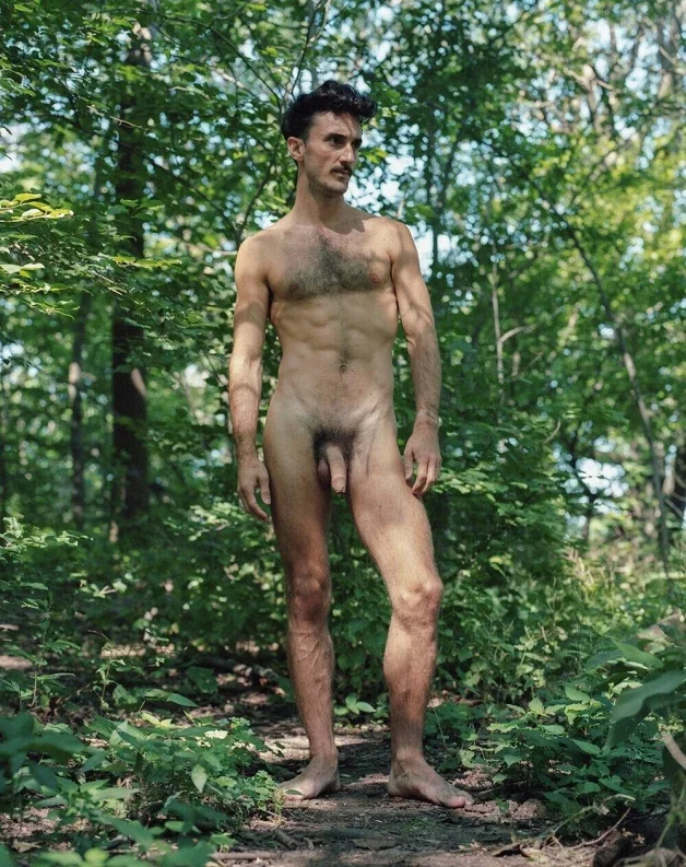 Photo by Nickplus33 with the username @Nickplus33, who is a verified user,  April 5, 2024 at 2:18 AM and the text says '#stache #uncut  #bush #youngdilf #sammorris #obsession #outdoors #outdoorcruising'