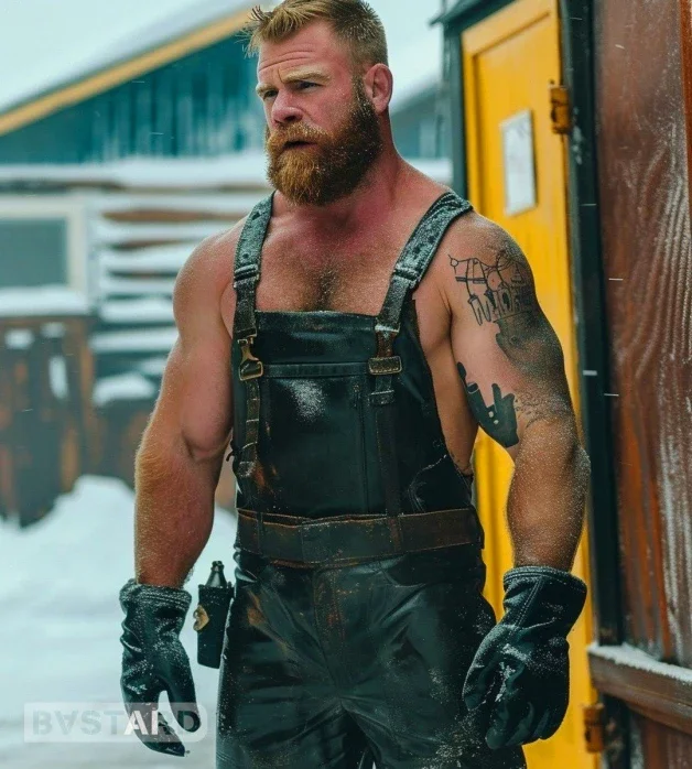 Photo by Nickplus33 with the username @Nickplus33, who is a verified user,  March 16, 2024 at 4:16 AM and the text says '#daddy #bear #muscled #beard #ginger'