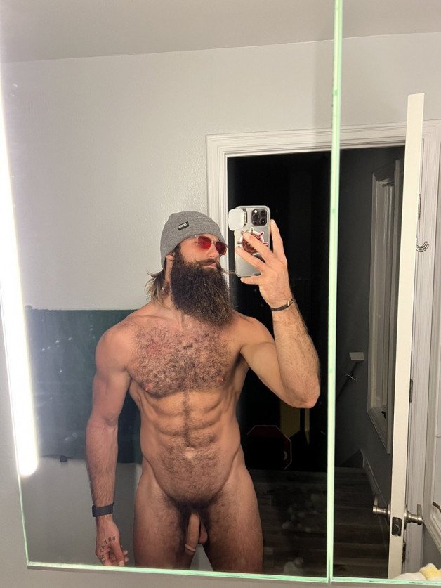 Watch the Photo by Nickplus33 with the username @Nickplus33, who is a verified user, posted on March 6, 2024 and the text says '#selfie #hairy #muscled #shades  #beard #bush'