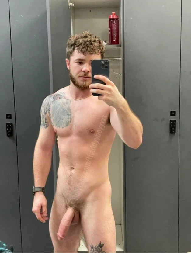 Photo by Nickplus33 with the username @Nickplus33, who is a verified user,  May 24, 2024 at 2:38 AM and the text says '#selfie #hung #longdick #beard #ginger #otter  #hung #thickdick #longdick #trimmed'