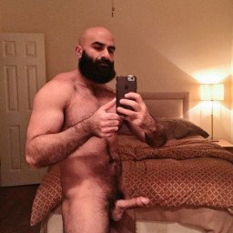 Watch the Photo by Nickplus33 with the username @Nickplus33, who is a verified user, posted on March 1, 2024 and the text says '#bald #dilf #toned #hairy #beard #longdick #hung #thickbush #selfie'