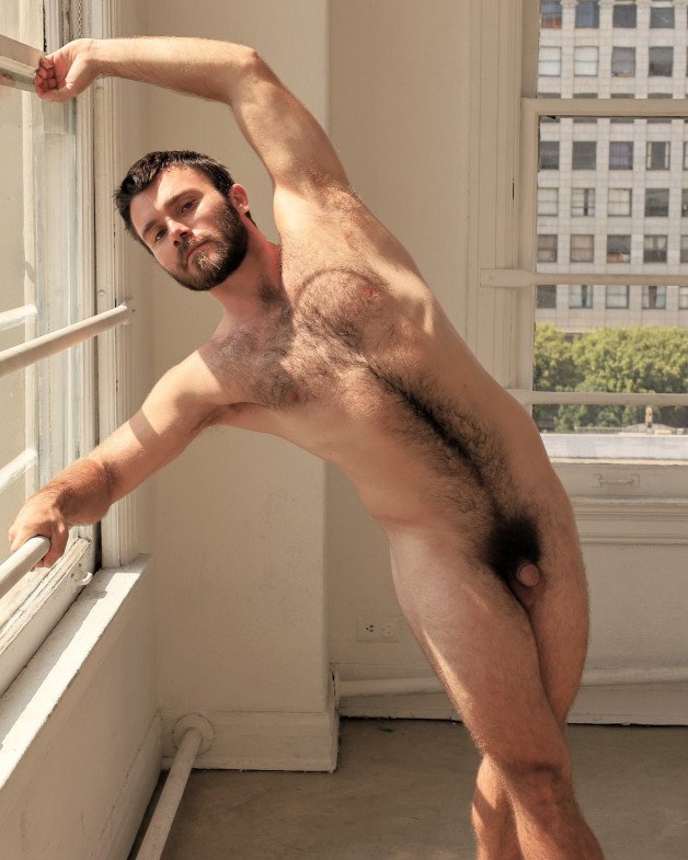 Photo by Nickplus33 with the username @Nickplus33, who is a verified user,  June 30, 2024 at 3:05 AM and the text says '#otter  #hairy #beard #thickbush #happytrail #stub'