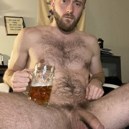 Photo by Nickplus33 with the username @Nickplus33, who is a verified user,  April 30, 2024 at 1:22 AM and the text says '#manspread  #hairy #hung #longdick #balls #lowhangers #youngdilf #beard'