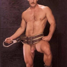 Photo by Nickplus33 with the username @Nickplus33, who is a verified user,  March 31, 2024 at 3:55 AM and the text says '#vintage #dilf #goodolddays #toned #stache'