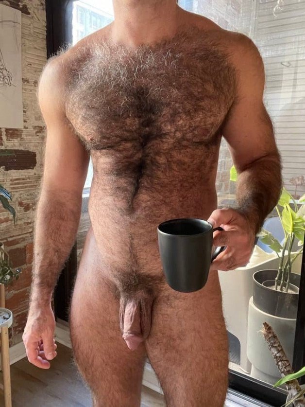 Photo by Nickplus33 with the username @Nickplus33, who is a verified user,  February 2, 2024 at 4:10 AM and the text says '#toned #hairy #coffee #bush #daddy #dilf'
