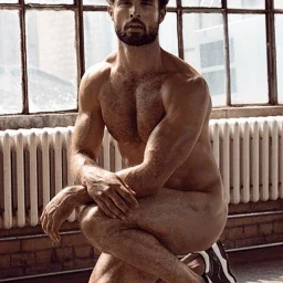Photo by Nickplus33 with the username @Nickplus33, who is a verified user,  April 12, 2024 at 1:56 AM and the text says '#toned #youngdilf #hairy #beard #hairychest'