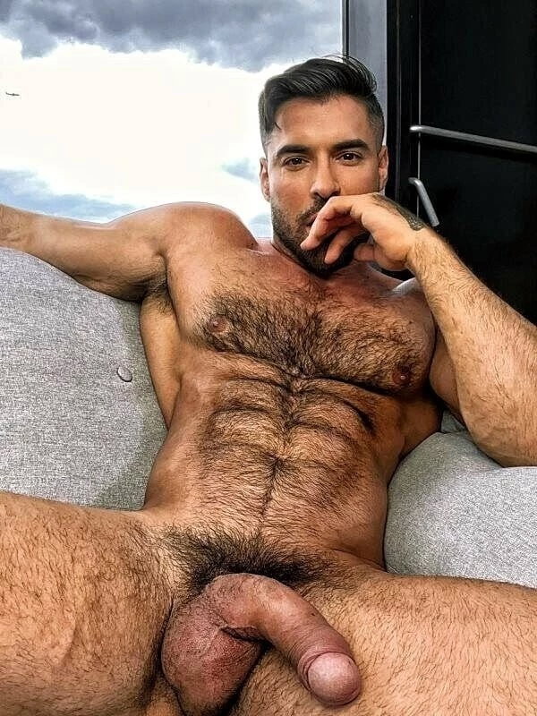 Photo by Nickplus33 with the username @Nickplus33, who is a verified user,  March 17, 2024 at 4:35 AM and the text says '#ruggeryvaldivia #obsession #hairy #beard #hung #thickdick #longdick #bush #scruff  #manspread  #uncut'