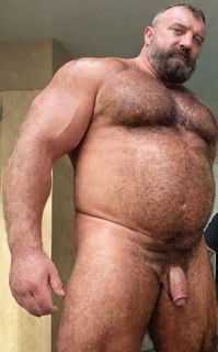 Photo by Nickplus33 with the username @Nickplus33, who is a verified user,  June 19, 2024 at 1:56 AM and the text says '#beefy #hairy #beard #daddy #bear #bush'