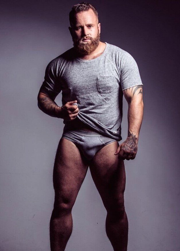 Photo by Nickplus33 with the username @Nickplus33, who is a verified user,  November 2, 2023 at 2:42 AM and the text says '#beefy #hairy #beard #benbrown #bear #dilf'