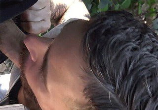 Photo by Nickplus33 with the username @Nickplus33, who is a verified user,  June 15, 2024 at 3:10 AM and the text says '#cocksucking #outdoorcruising #outdoors #hung #beard #BJ #cocksucking #dilf'