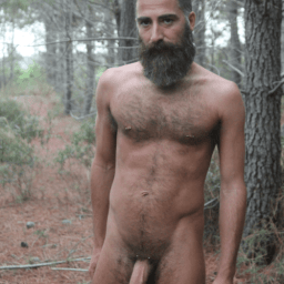 Photo by Nickplus33 with the username @Nickplus33, who is a verified user,  April 28, 2024 at 3:08 AM and the text says '#outdoorcruising #outdoors #dilf #hairy #hung #thickdick #longdick #hairychest #uncut  #fatcock'