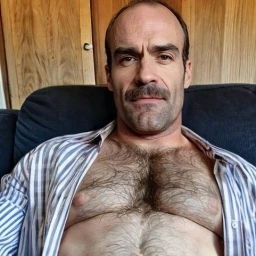 Photo by Nickplus33 with the username @Nickplus33, who is a verified user,  April 4, 2024 at 2:01 AM and the text says '#dilf #daddy #bald #hairy #dimple'