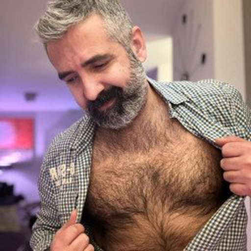 Photo by Nickplus33 with the username @Nickplus33, who is a verified user,  April 26, 2024 at 1:47 AM and the text says '#daddy #beard #beefy #hairy'