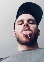 Photo by Nickplus33 with the username @Nickplus33, who is a verified user,  January 13, 2024 at 4:57 AM and the text says '#tongue #cumeater #cum #otter  #caps #beard'