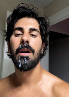 Photo by Nickplus33 with the username @Nickplus33, who is a verified user,  December 9, 2023 at 5:30 AM and the text says '#loads #cumfacial #cum #otter #beard #cummybeard'