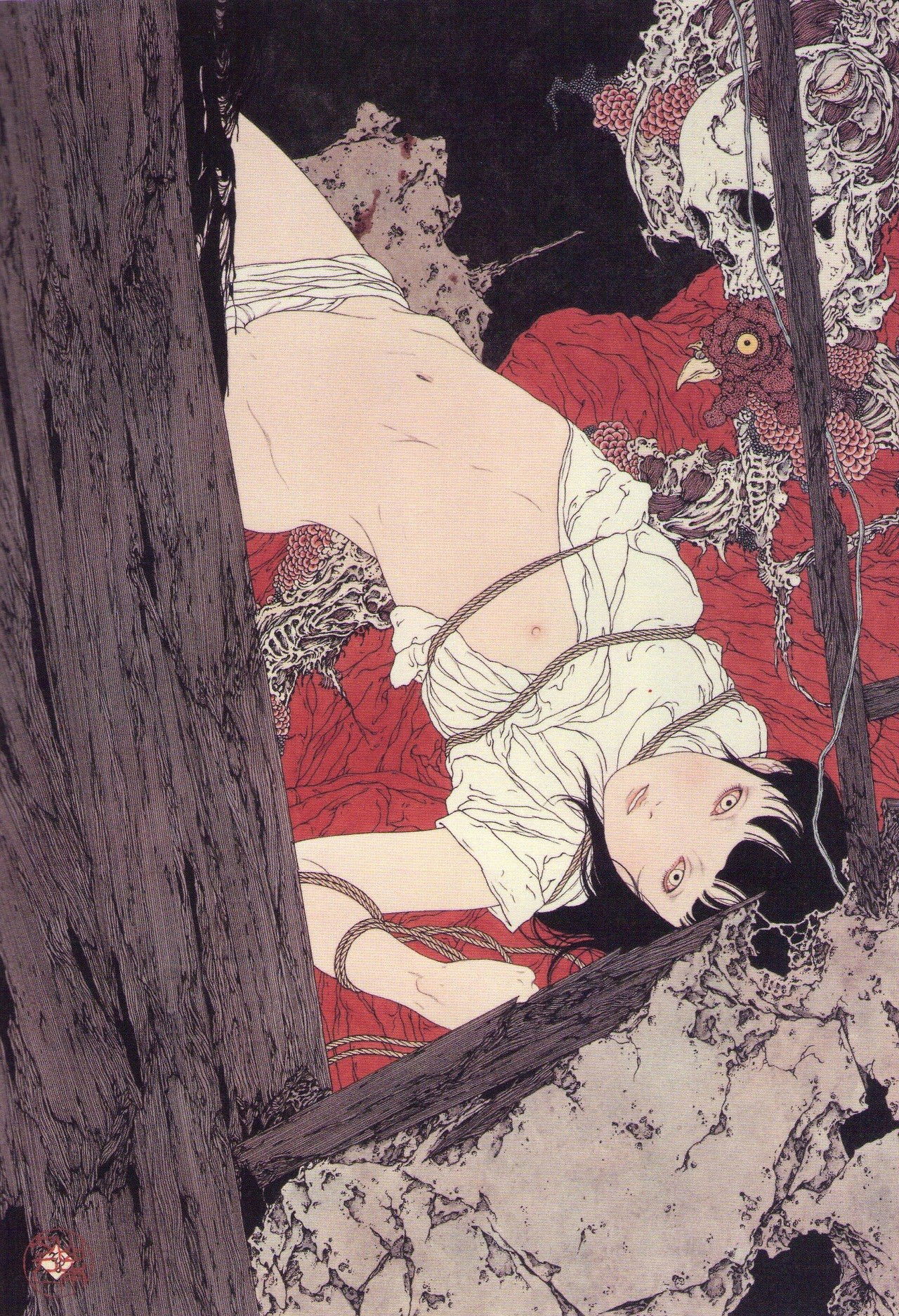 Photo by slavedesires with the username @slavedesires,  March 28, 2016 at 12:58 AM and the text says 'tohjiro:

Takato Yamamoto
 #Takato  #Yamamoto  #art  #bondage'