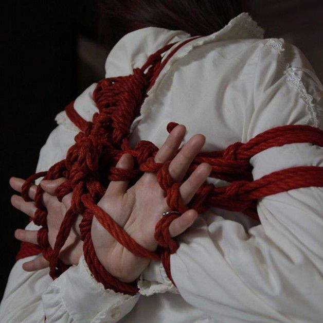 Photo by slavedesires with the username @slavedesires,  March 27, 2016 at 9:20 PM and the text says 'schwein-child:



Hiko


 #bondage  #red  #rope  #is  #my  #fav'