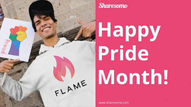 Watch the Photo by Sharesome with the username @Sharesome, who is a admin user, posted on June 8, 2022 and the text says 'Happy #Pride2022! 

Be proud of who you are, because you’re amazing. 

#SharesomeLove #Pride #PrideMonth'