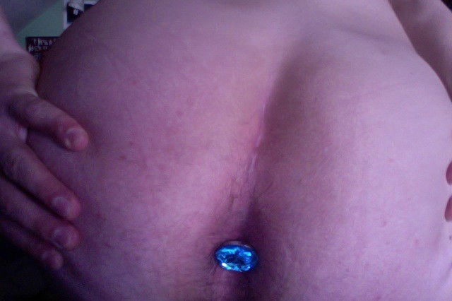 Photo by Réka Slut with the username @reka-slut,  July 9, 2014 at 9:36 AM and the text says 'Another old one :) This buttplug is still there somewhere ;) #me  #buttblug  #princesplug'