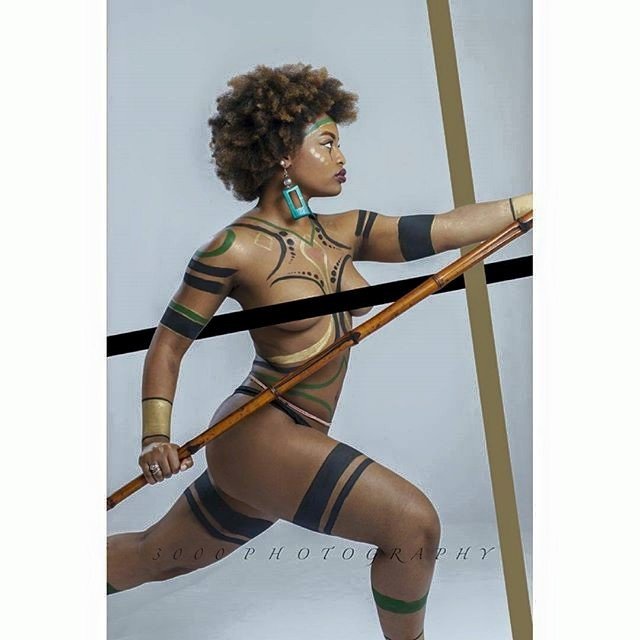 Photo by Tamed-Beast with the username @Tamed-Beast, who is a verified user,  June 23, 2019 at 11:36 AM. The post is about the topic Black Beauties and the text says '#ebonygoddess #africanqueen #warriorqueen'