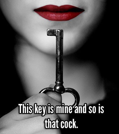 Photo by Tamed-Beast with the username @Tamed-Beast, who is a verified user,  January 29, 2019 at 4:45 PM. The post is about the topic Hotwife and the text says '#hotwife #Keyholder #alphawoman #betamale #cuckold #chastity #herproperty'