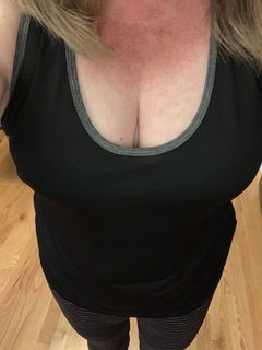 Photo by Katrina.fairbanks with the username @Katrinafairbanks, who is a verified user,  August 6, 2019 at 12:26 AM. The post is about the topic Boobs, Only Boobs and the text says 'So glad it was arm day and not chest day at the gym'