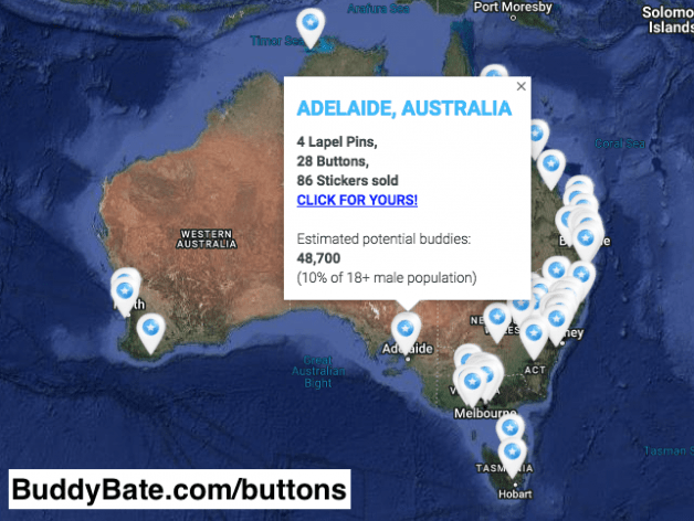 Photo by BuddyBate with the username @BuddyBate,  December 4, 2023 at 6:10 AM. The post is about the topic Bate Cruising and the text says 'A new guy in #Adelaide, #Australia has joined the International #BuddyBate club'