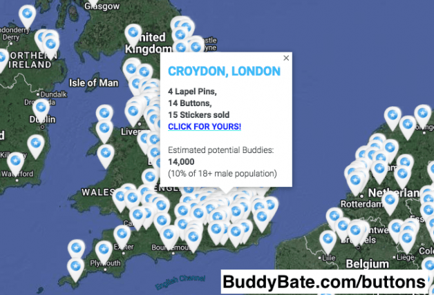 Photo by BuddyBate with the username @BuddyBate,  December 1, 2023 at 10:11 AM. The post is about the topic Bate Cruising and the text says 'A new guy in South #Croydon, #London, #England, has joined the International BuddyBate club'
