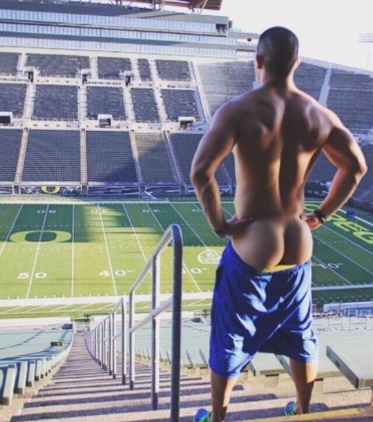 Photo by thehornygaystudent with the username @thehornygaystudent,  July 28, 2016 at 3:28 PM and the text says 'Follow The Horny Gay Student for more!! #gay  #ass  #butt  #football  #guy  #dude  #naked  #nude  #hot'
