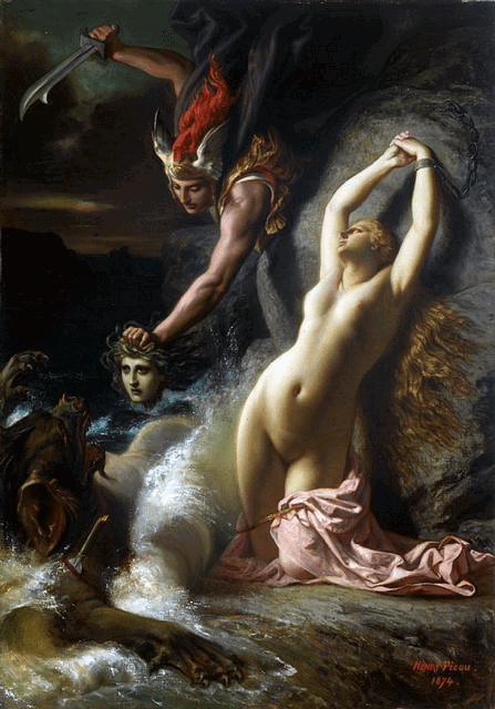 Album by Sumles with the username @Sumles,  May 18, 2023 at 5:02 PM. The post is about the topic Old paintings and the text says '#Andromeda #nudeart #painting #femininebeauty #art #bondage #bdsm'