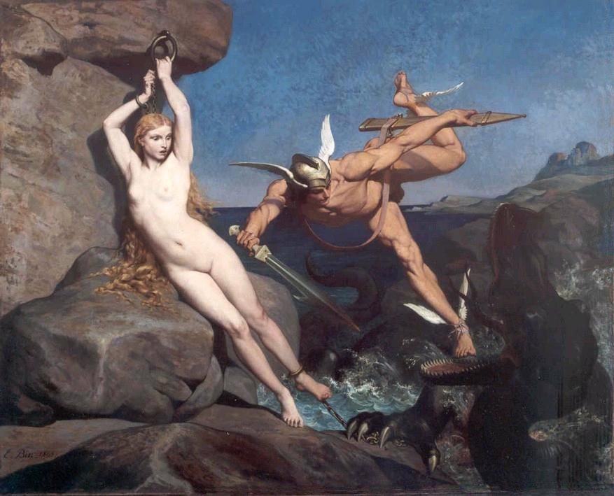 Album by Sumles with the username @Sumles,  May 18, 2023 at 5:02 PM. The post is about the topic Old paintings and the text says '#Andromeda #nudeart #painting #femininebeauty #art #bondage #bdsm'