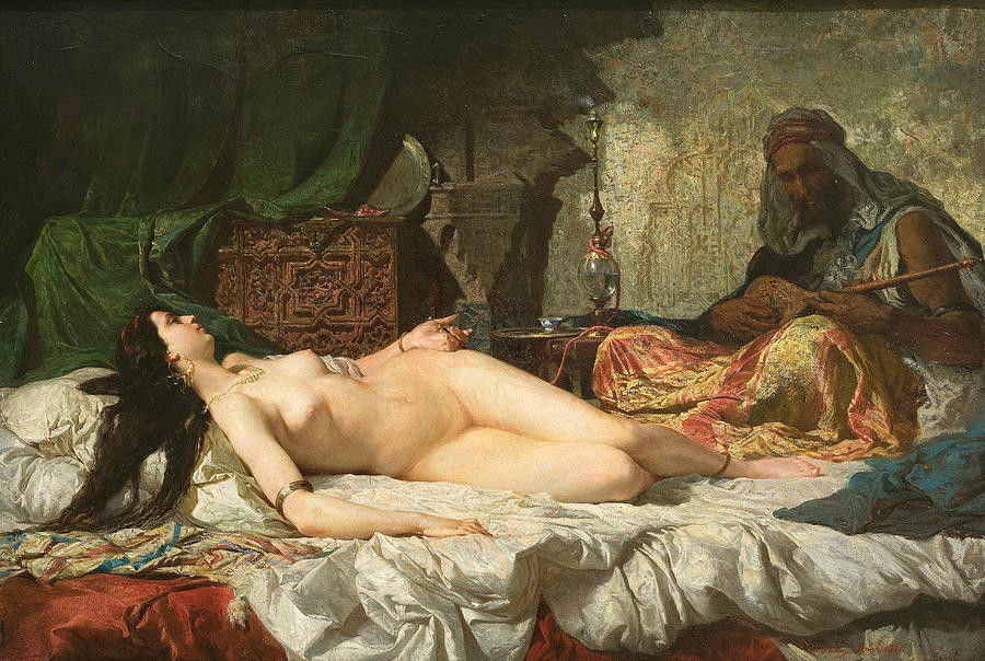 Photo by Sumles with the username @Sumles,  April 16, 2020 at 7:38 AM. The post is about the topic Old paintings and the text says 'Odalisque. Slaves to the orient!? #slaves #odalisque #odalisques #orient #painting #art #artistic'