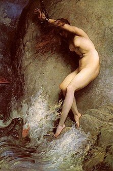 Album by Sumles with the username @Sumles,  May 18, 2023 at 5:02 PM. The post is about the topic Old paintings and the text says '#Andromeda #nudeart #painting #femininebeauty #art #bondage #bdsm'