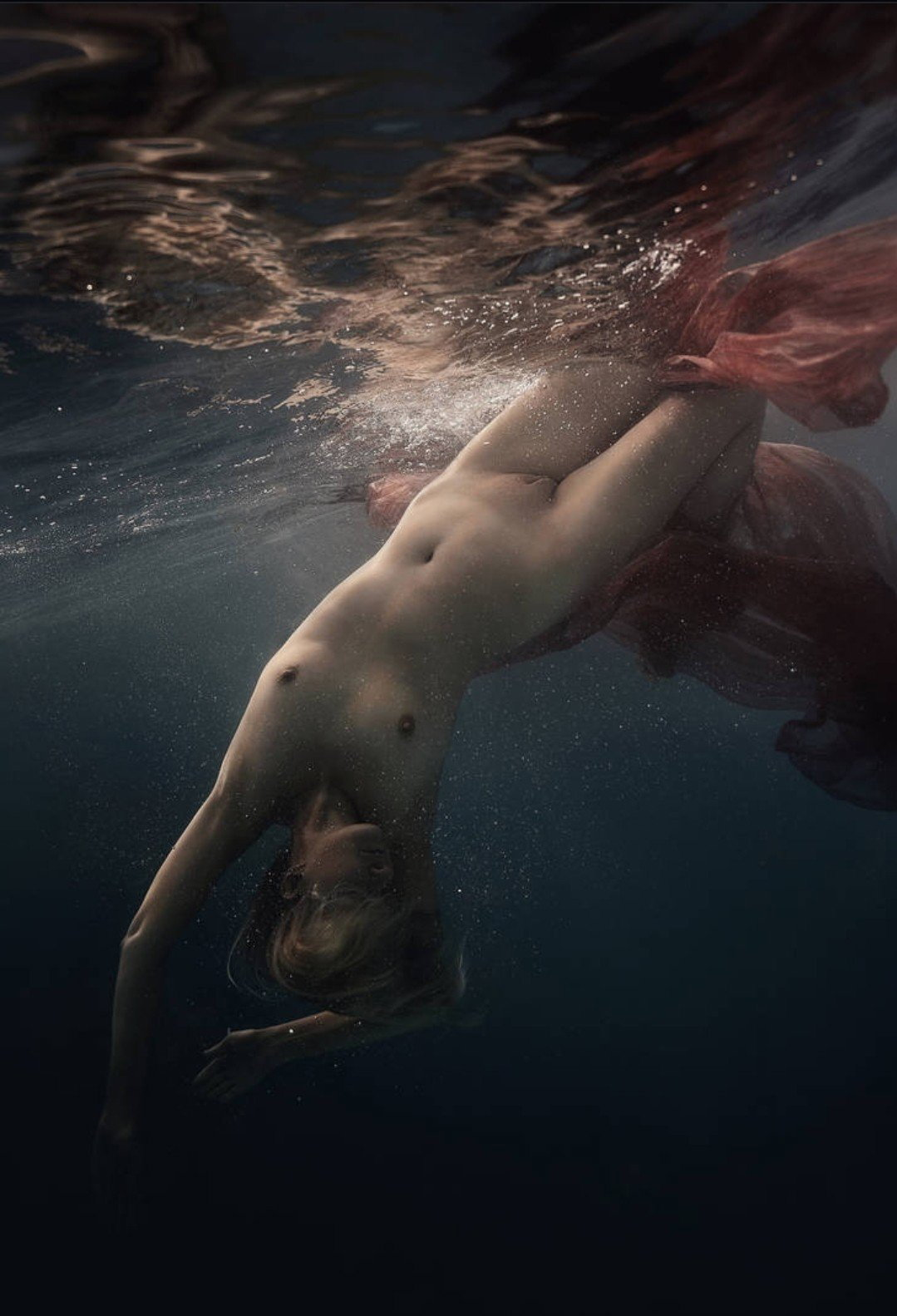 Photo by Sumles with the username @Sumles,  November 10, 2023 at 11:47 AM. The post is about the topic Artistic Nudes and the text says '#artistic #nudart #fantasy #femininebeauty #beauty #pure #underwater #aquatic #feeling #sensual #sexy'