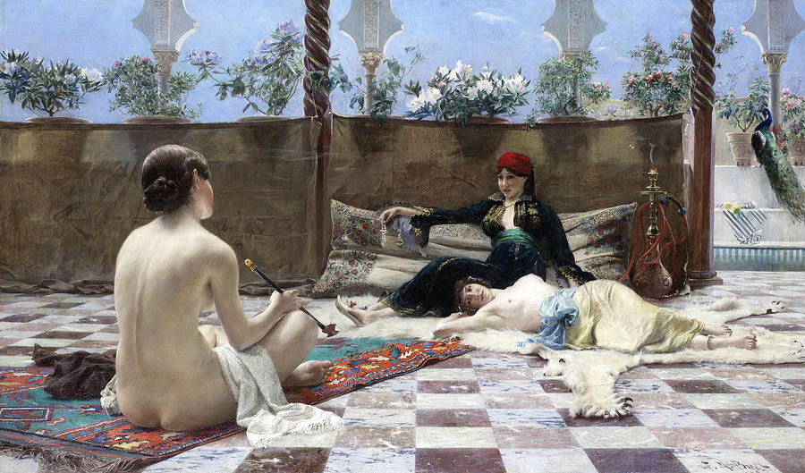 Photo by Sumles with the username @Sumles,  April 16, 2020 at 7:38 AM. The post is about the topic Old paintings and the text says 'Odalisque. Slaves to the orient!? #slaves #odalisque #odalisques #orient #painting #art #artistic'