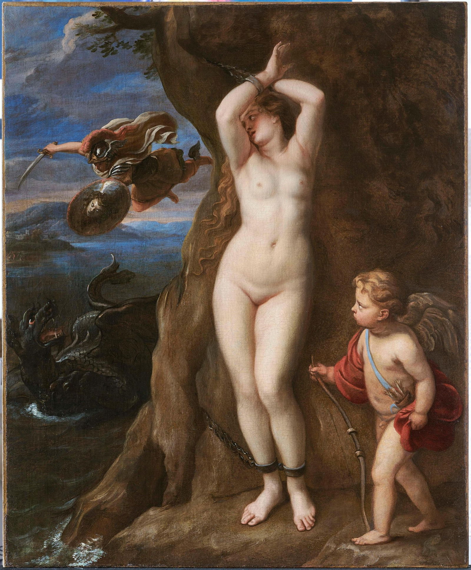 Album by Sumles with the username @Sumles,  May 18, 2023 at 5:02 PM. The post is about the topic Old paintings and the text says '#Andromeda #nudeart #painting #femininebeauty #art #bondage #bdsm'