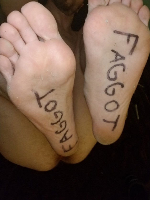 Photo by hard2break2 with the username @hard2break2,  July 31, 2017 at 8:01 PM and the text says 'begforitfags:

Pics requested. Thank you for the chance to be humiliated by a true God like you Sir.Perfect faggot. I’d be proud if you weren’t a faggot. Your bonus faggot punishment is to take a toothbrush make sure there’s a good amount of toothpaste on..'