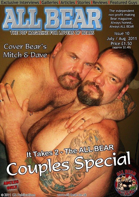 Photo by HIRSUTE-NL with the username @HIRSUTE-NL,  July 14, 2011 at 12:55 PM and the text says 'The current issue of ALL BEAR&hellip; Hot couples abound!'