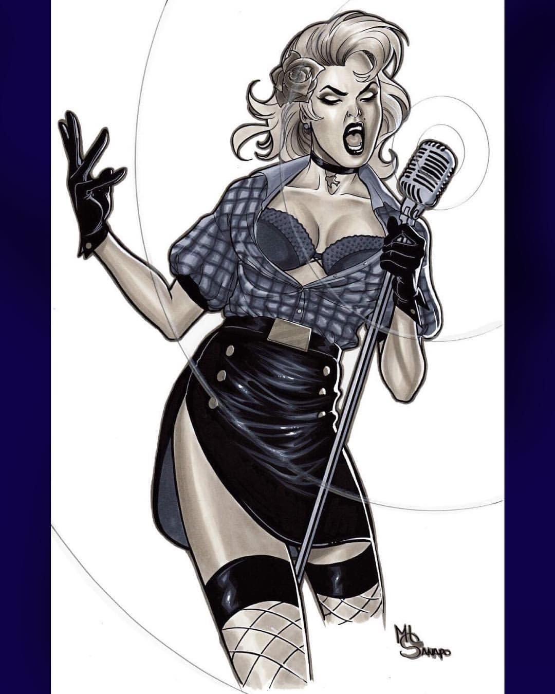 Watch the Photo by Justanotherguy with the username @Justanotherguy79, posted on October 2, 2018 and the text says 'mlsanapo:

And here you are the finished piece! 
Black Canary Bombshell commission ❤️
(11x17 ink and copic) 
The commission lists for LGS &amp; Comic'Gone 2018 (Lyon), @newyorkcomiccon 2018, @ice_comic_con ( Brighton) are still open! ❤️ Info at:..'