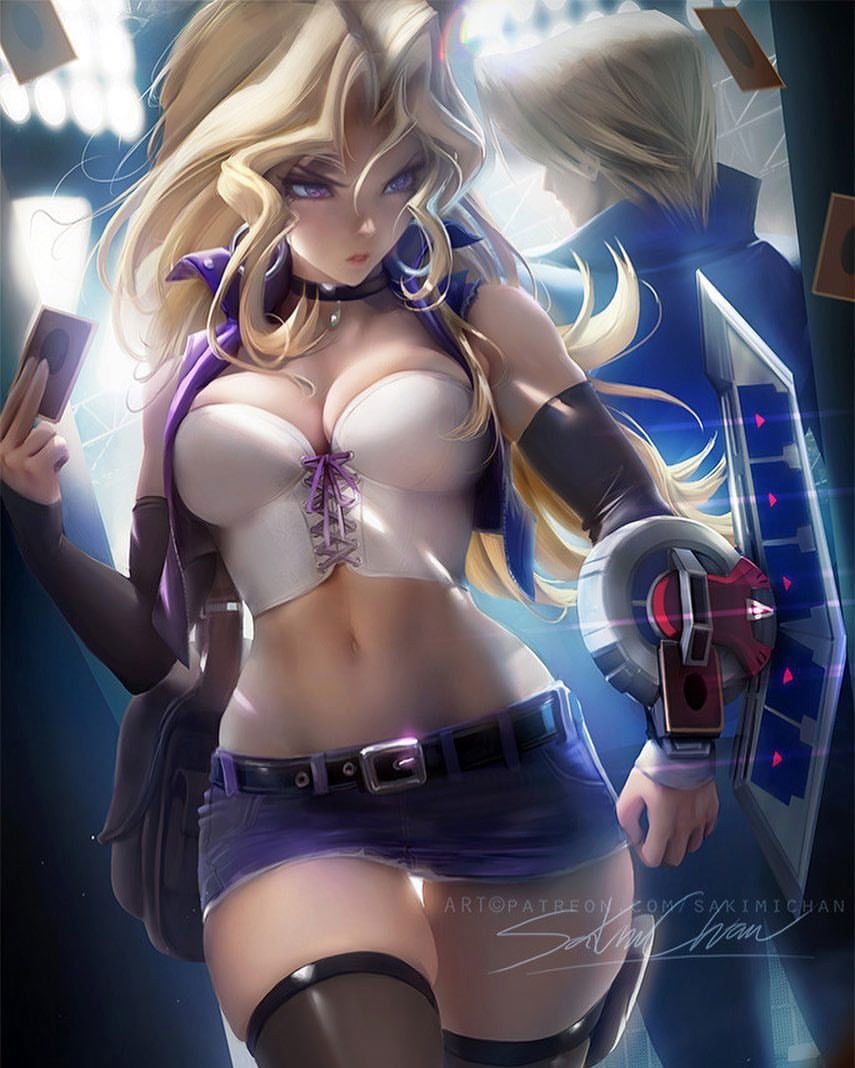 Photo by Justanotherguy with the username @Justanotherguy79,  June 2, 2018 at 1:29 AM and the text says 'ecchiigirls:

Mai valentine 
Anime: Yu-Gi-Oh
Artist: Sakimi Chan 
Follow me✨

Like my posts!

I do not own any of the pics I post! ~~~~~~~~~~~~~~~~~~~~~~~~~
#sexylady #yugioh #animeart #cuteblonde #kawaiigirl #artwork #fanart #skirt #sexylegs #animeislife..'