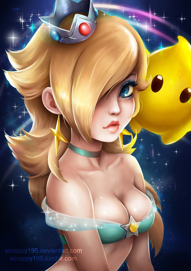 Photo by Justanotherguy with the username @Justanotherguy79,  July 1, 2018 at 2:39 PM and the text says 'scrappy195:



#digital art#fanart#video games#princess rosalina#mario kart'