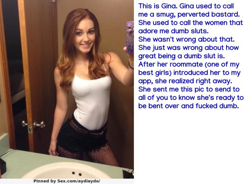Photo by BrainsToBimbos with the username @BrainsToBimbos, who is a verified user,  April 2, 2020 at 11:31 PM. The post is about the topic Bimbo Transformation and the text says 'Who wants to be like Gina?
(Hint: Me)

#eroticmindcontrol'