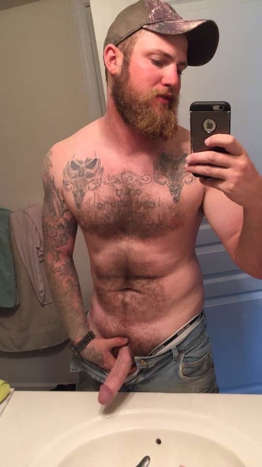 Album by SquirtReynolds with the username @SquirtReynolds, who is a verified user,  January 10, 2019 at 8:14 PM. The post is about the topic GayExTumblr and the text says 'Billy from Coon Rapids, Minnesota can do anything he wants to me! Blue collar bone! #localdick #mncock #minnesotacock #redneck #bluecolar #hairy #anklebracelet'