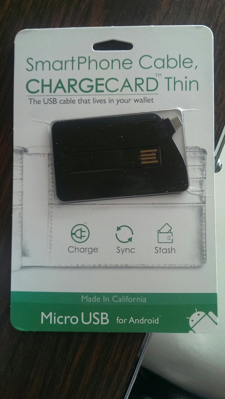 Photo by the5impleton with the username @the5impleton, who is a verified user,  August 28, 2013 at 9:27 PM and the text says 'Got my chargecard today! Hooray! #chargecard  #android  #kickstarter'