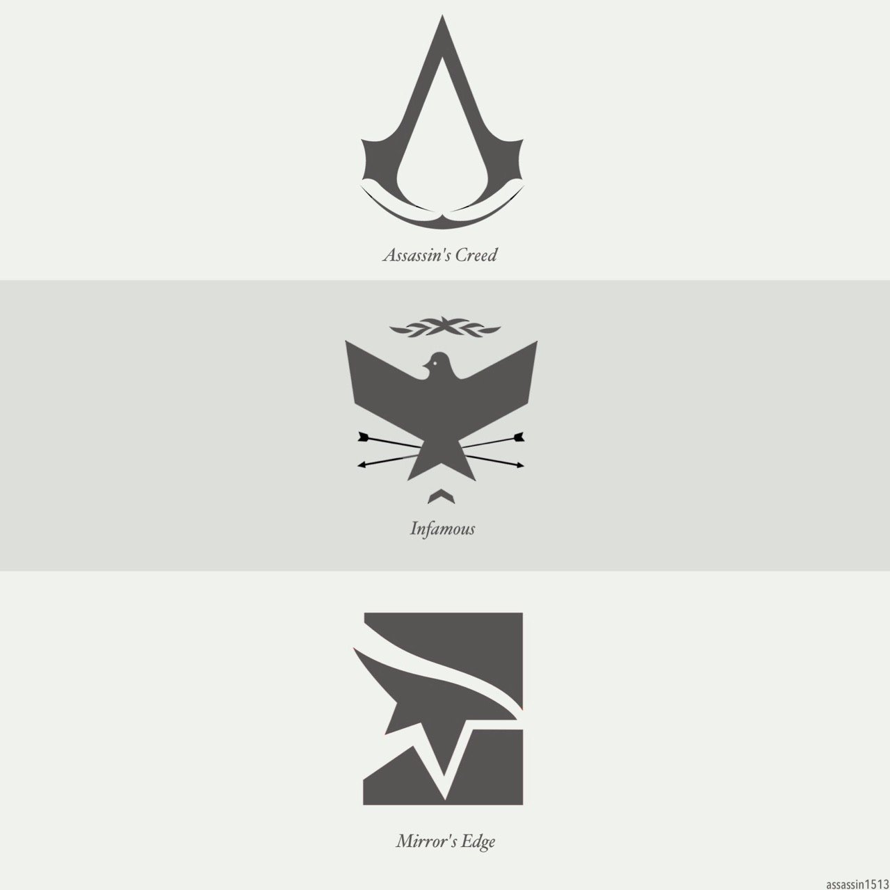 Photo by the5impleton with the username @the5impleton, who is a verified user,  December 14, 2017 at 1:41 AM and the text says 'assassin1513:

[Minimalistic Video Games Collection]
[Edits made by me :)] #assassins  #creed  #mirrors  #edge  #the  #witcher  #the  #elder  #scrolls  #skyrim  #deus  #ex  #half  #life  #zelda  #metal  #gear  #solid  #bioshock  #grand  #theft  #auto..'