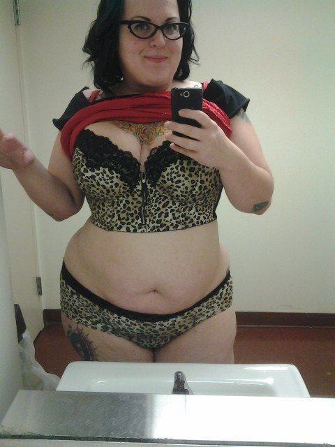 Photo by the5impleton with the username @the5impleton, who is a verified user,  May 5, 2013 at 3:34 AM and the text says 'notquiteapinup:

Sexy underwear is the best confidence boost.

Every woman is beautiful. :-) #Confidence  #Lingerie  #Leopard  #print  #Bbw  #Brunette  #Self  #shot'